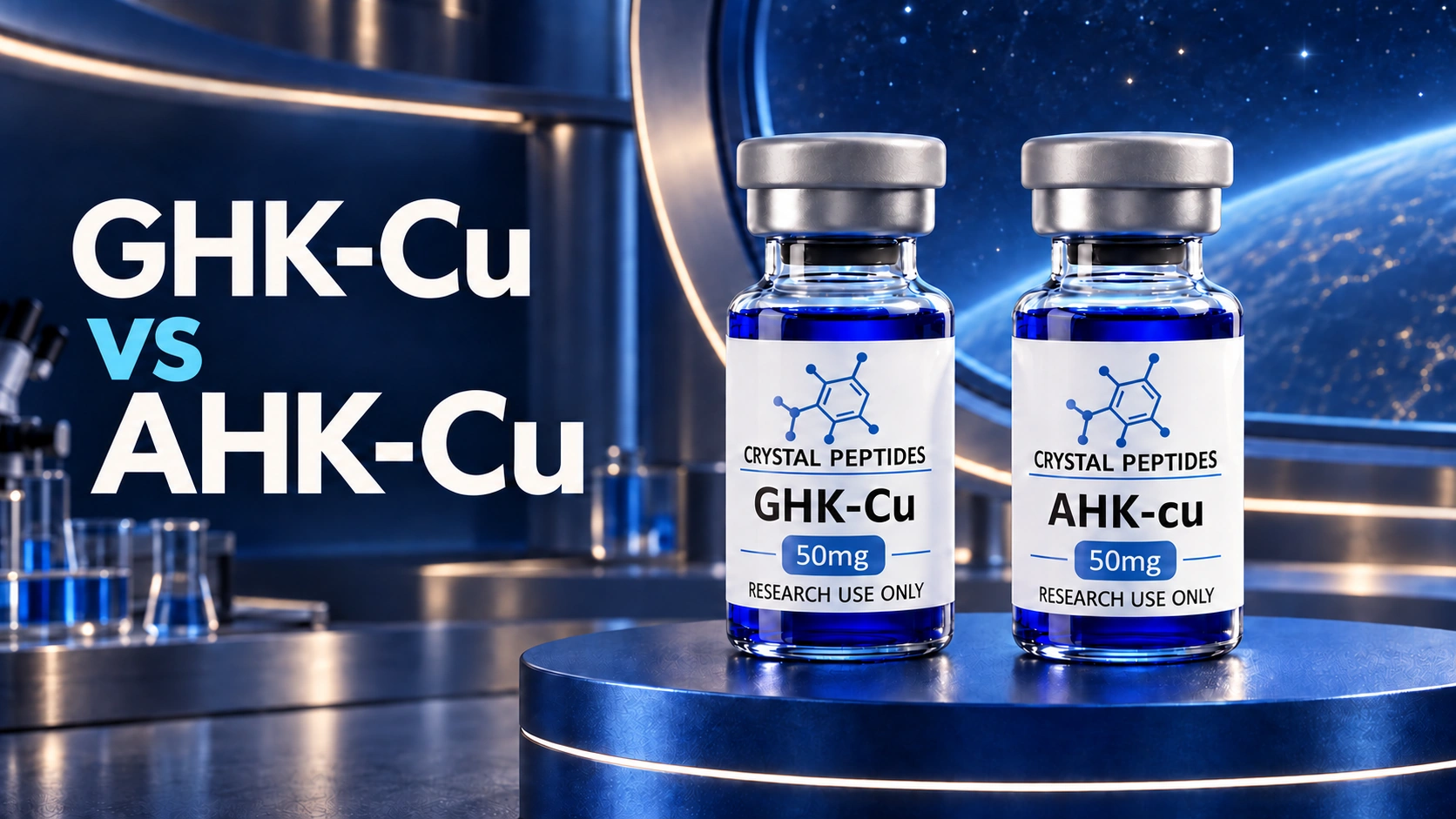 GHK-Cu in AHK-Cu: Kaj se spremeni, ko se spremeni ena aminokislina?